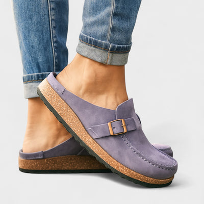 Inês - Mocassins de Camurça com Fivela