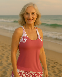 Laura - Conjunto de biquíni de duas peças com estampa floral