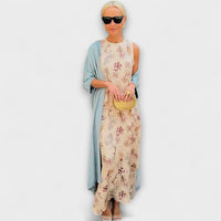 Julia – Vestido maxi com casaco a condizer