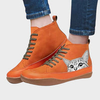Felina - Botas de couro para amantes de gatos