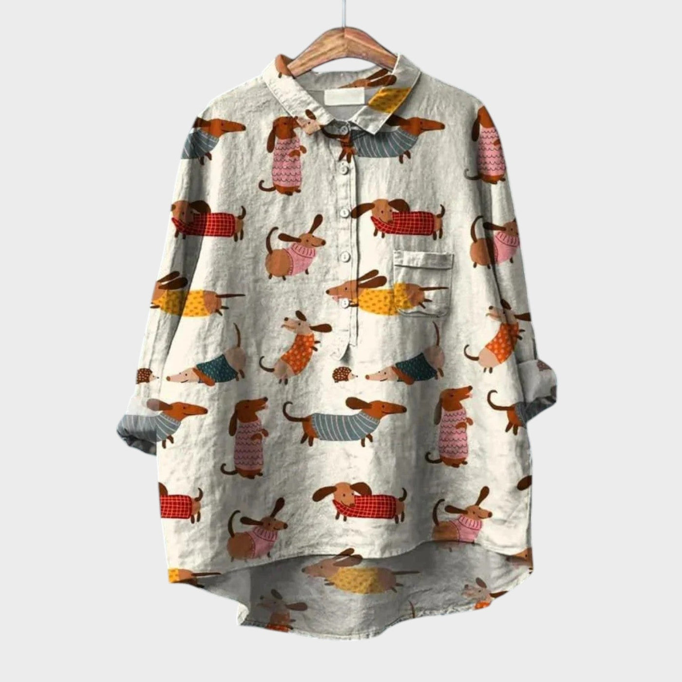 Flora - Camisa de linho de algodão