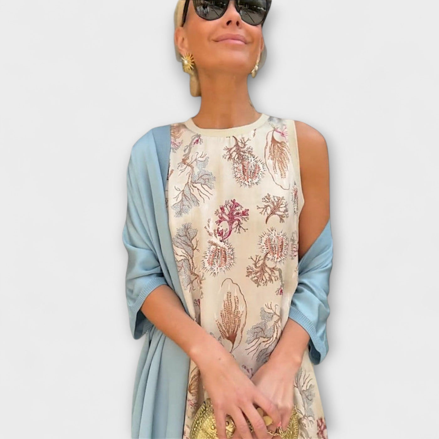 Julia – Vestido maxi com casaco a condizer